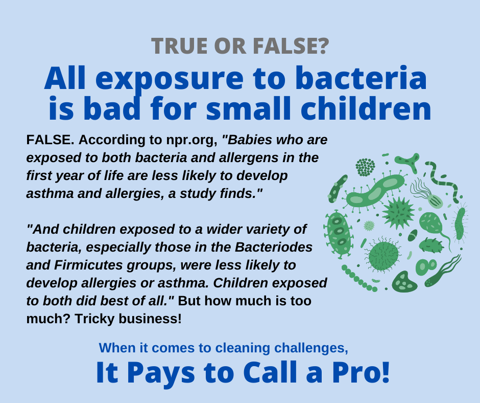 Naperville & Schaumburg IL – Bacteria is Bad for Children