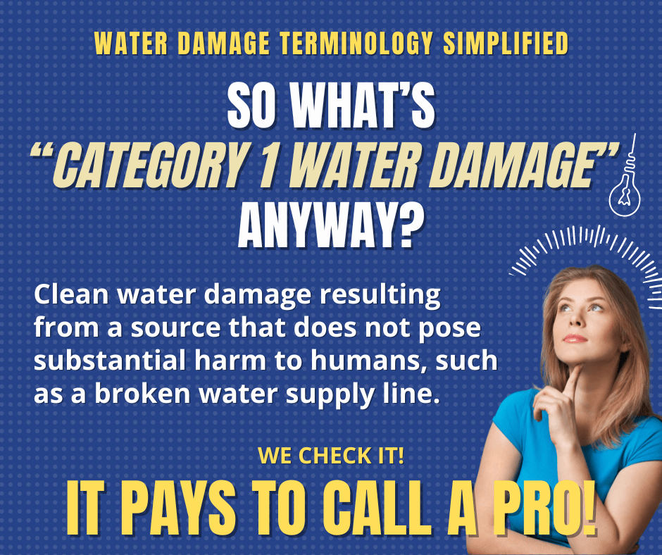 Poughkeepsie NY - What’s Category 1 Water Damage Anyway?