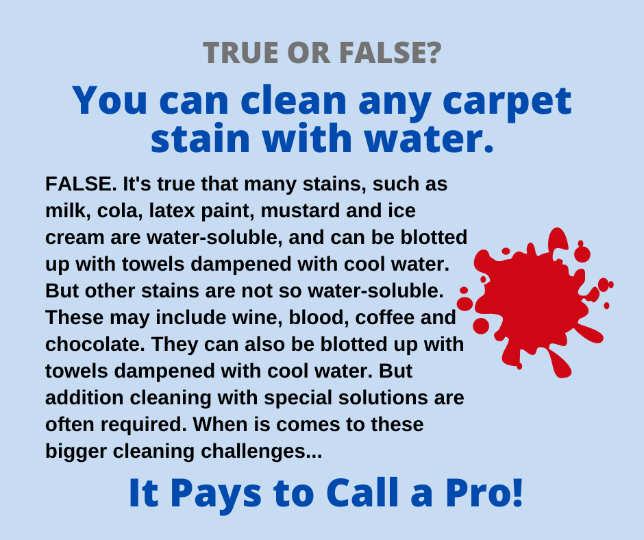 Wilbraham MA - You Can’t Clean Every Stain with Water
