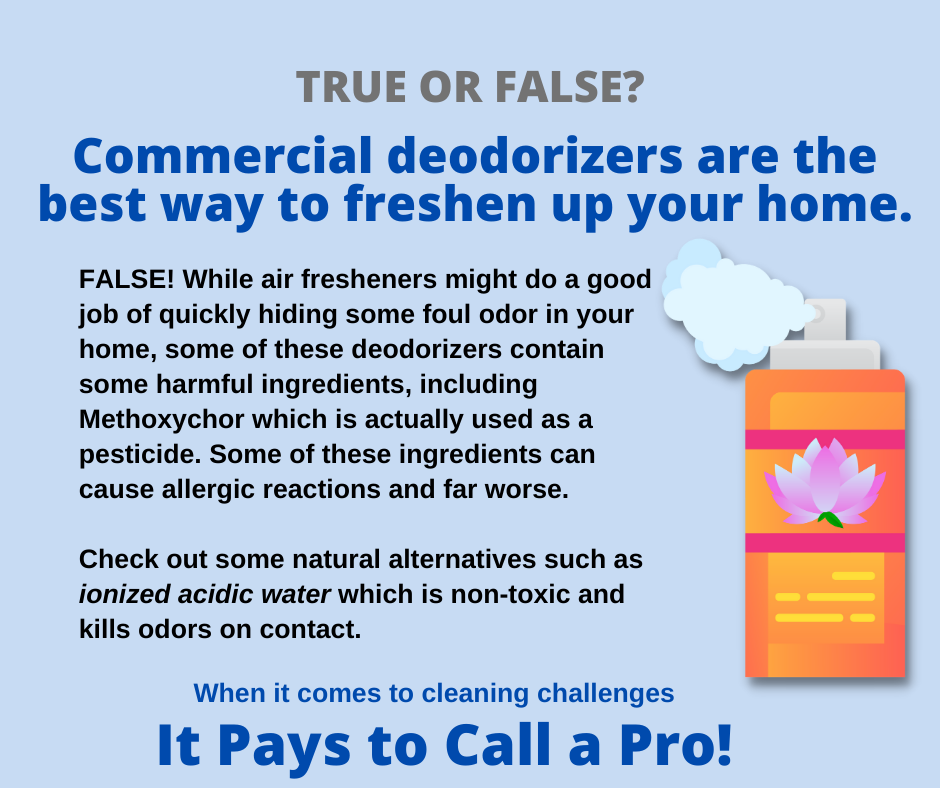Fresno CA - Are Commercial Deodorizers the Best Way to Freshen Up Your Home?