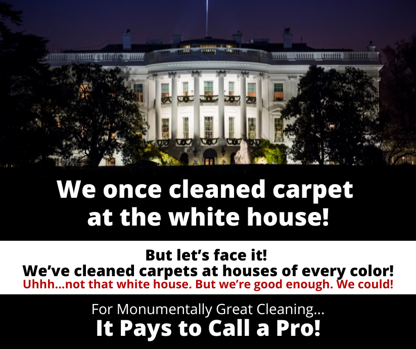 Woodstock VA – We once cleaned the White House