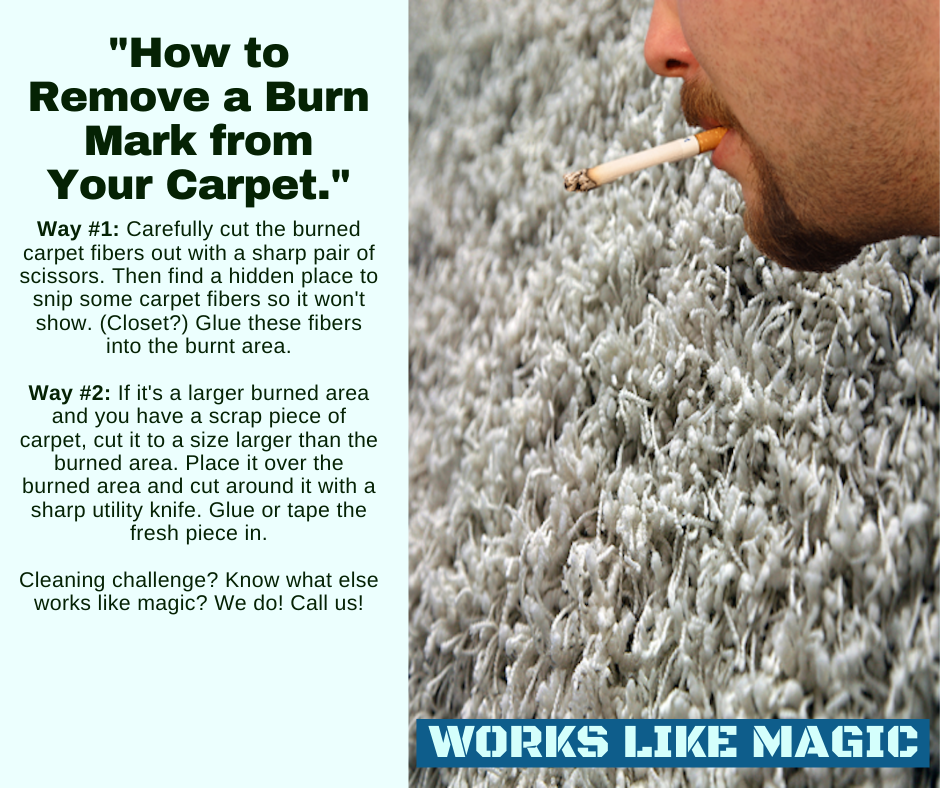 Burbank CA - Removing Burn Marks from Carpet