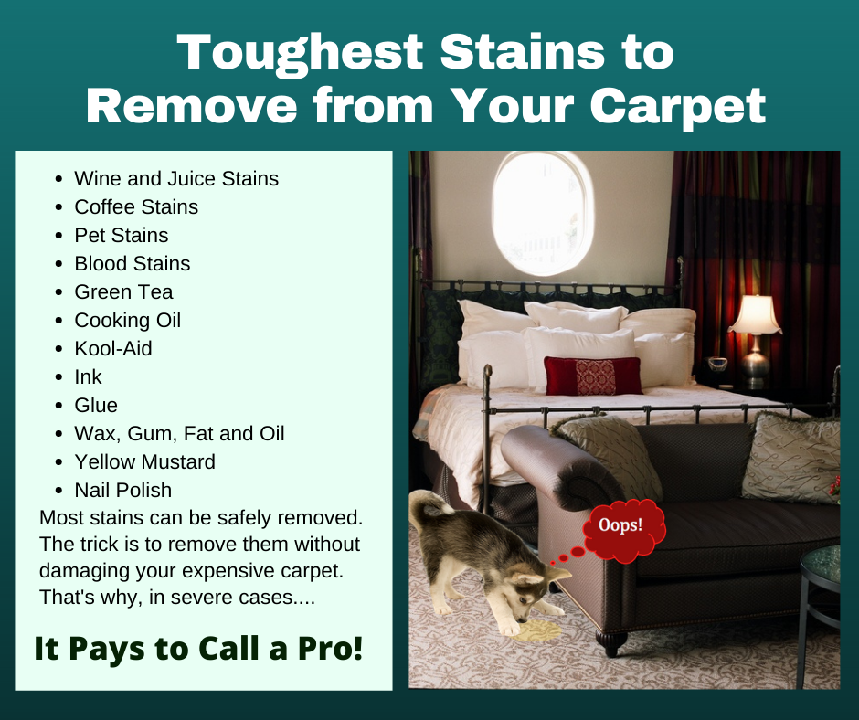 Pinellas & Hillsborough County FL - Toughest Stains to Remove