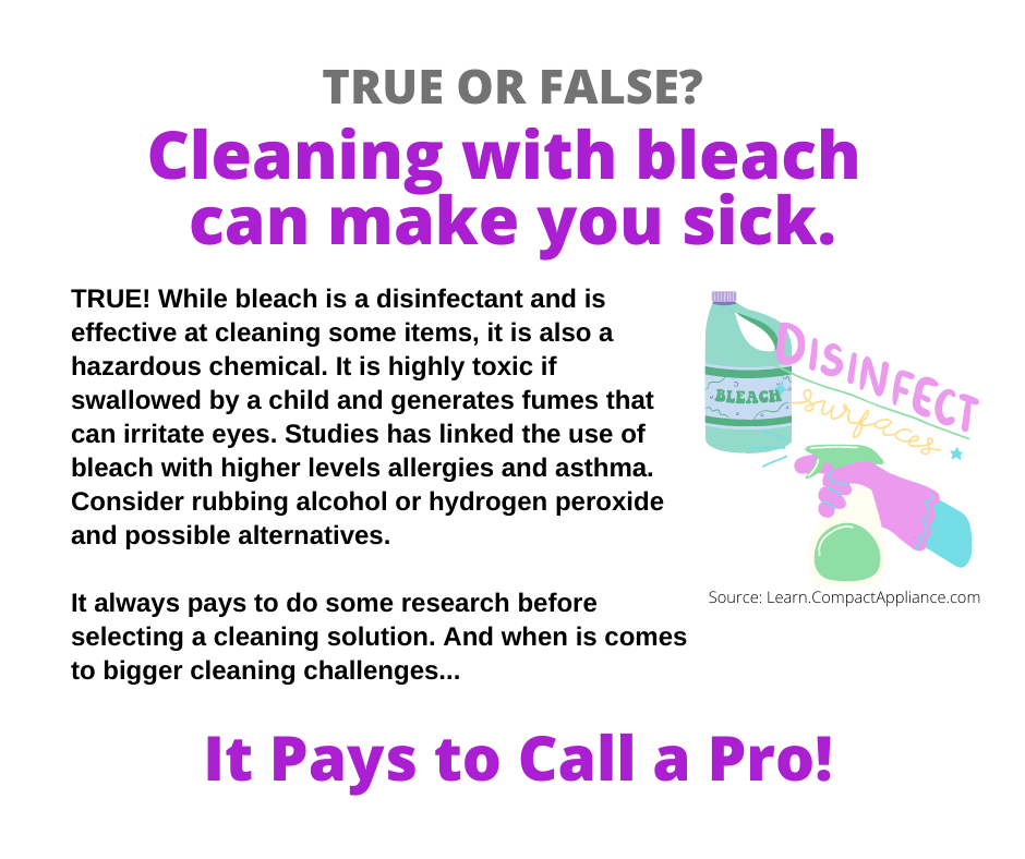 Commerce MI - Cleaning with Bleach Can Make You Sick