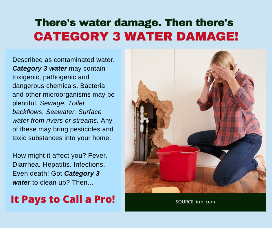 McAlester OK - Category 3 Water Damage